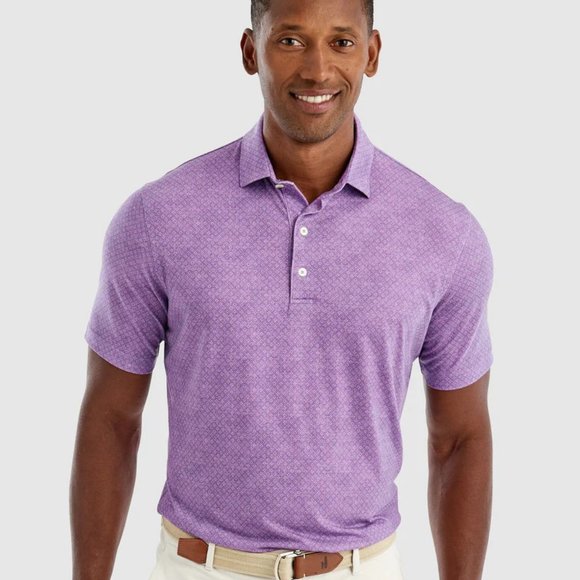 johnnie-O Other - Johnnie-O Top Shelf Schuyler Printed Polo Shirt in Jam